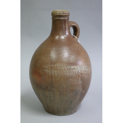 1299 - Antique early plain Bellarmine bottle, approx 28cm H