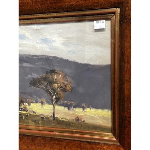 1323 - Allan Fizzell (1944-2020) Australia, Glen Alice Morning, oil on board, signed and dated lower left (... 