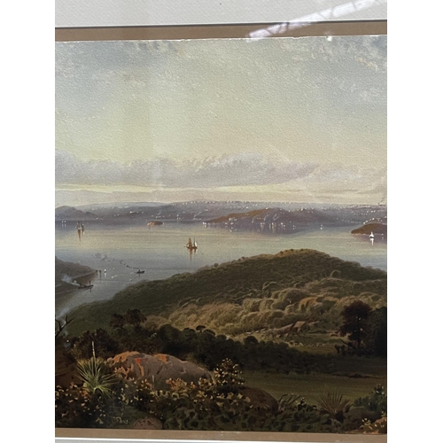 1343 - Sydney from the heights of Mosman, antique chromolithograph, Reynolds, P. E. (Phillip Edward), 1848-... 