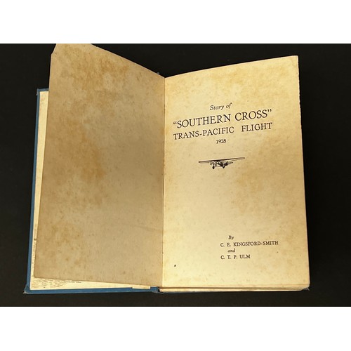 48 - Four books - Story of The Southern Cross Trans-Pacific Flight, 1928 by C.E Kingsford-Smith and C.T.P... 