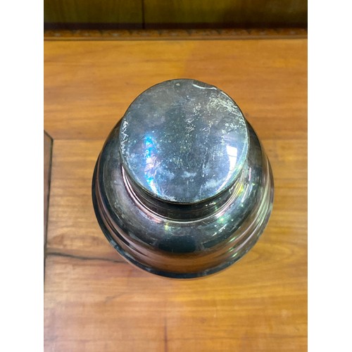68 - French Art Deco cocktail shaker, approx 26cm H