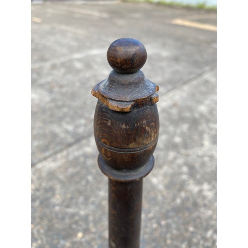 261 - Antique 19th century plunger, approx 85cm H