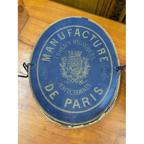 285 - Antique French collapsible top hat in original box