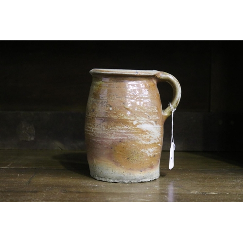 2 - French pottery jug, approx 18cm H
