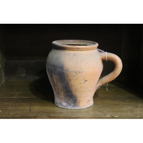 5 - French pottery jug, approx 20cm H