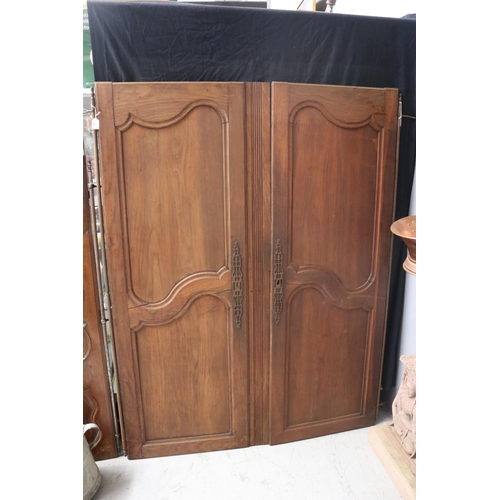 35 - Pair of antique French doors, approx 172cm H x 60cm W and 172cm H x 70cm W (2)