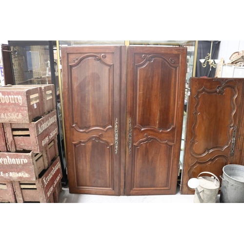 44 - Pair of antique French doors, approx 174cm H x 63cm W and 174cm H x 69cm W (2)
