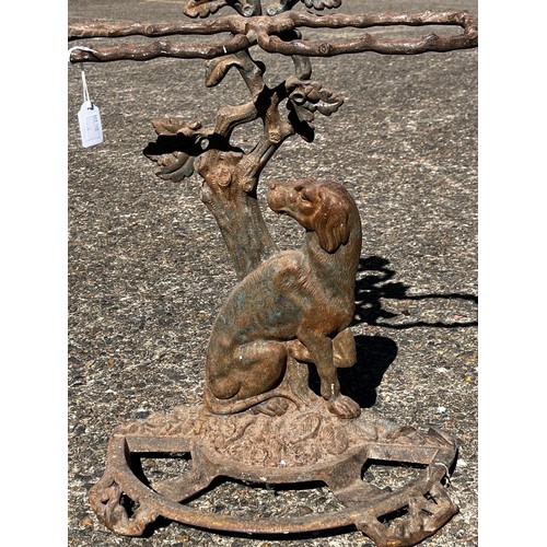 345 - Figural umbrella stand, missing drip pan, approx 74cm H