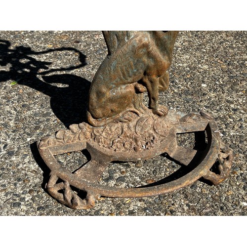 345 - Figural umbrella stand, missing drip pan, approx 74cm H