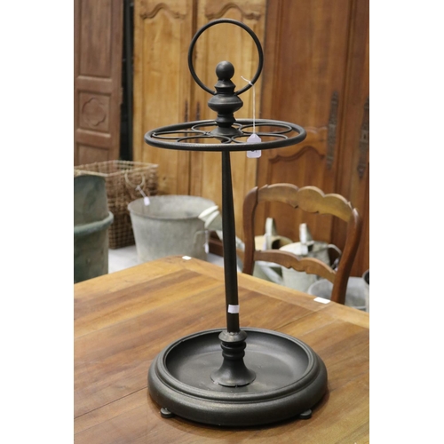 140 - Modern metal umbrella stand, approx 73cm H