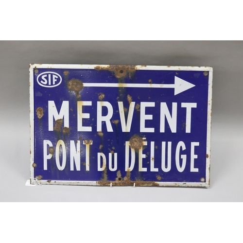 395 - Vintage French enamel street sign 