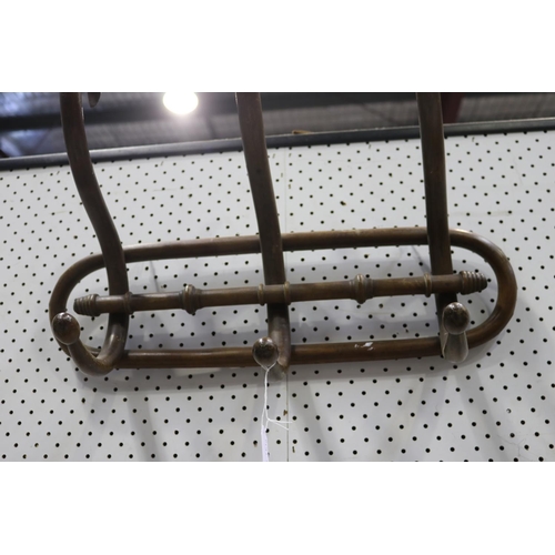 274 - Antique French bentwood coat rack, approx 54cm W