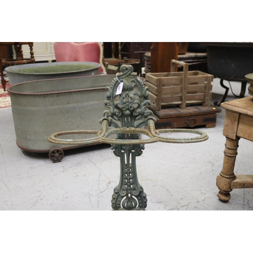 287 - Antique French umbrella stand, approx 63cm H