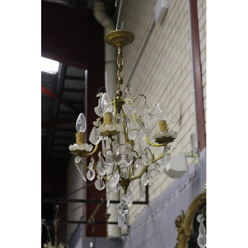 298 - French chandelier, unknown working condition, approx 65cm H