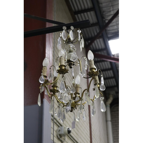 299 - French chandelier, unknown working condition, approx 70cm H