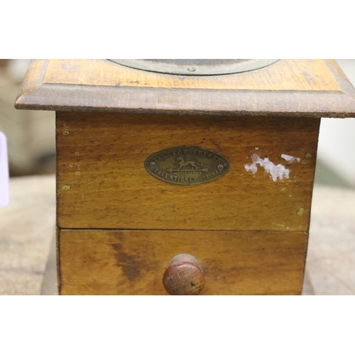 306 - French Peugeot coffee grinder, approx 21cm H