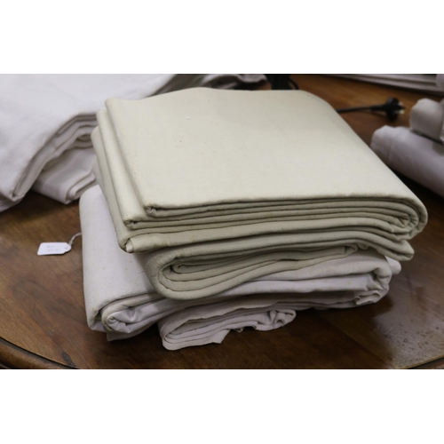 355 - Four French antique linen sheets, please be aware that we are not measuring these items (4)