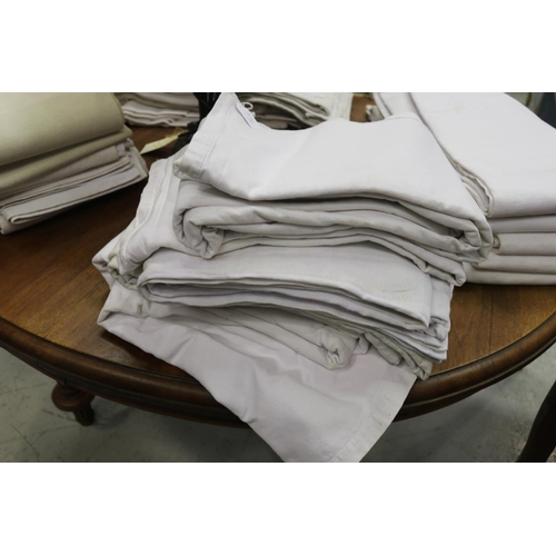 356 - Four French antique linen sheets, please be aware that we are not measuring these items (4)