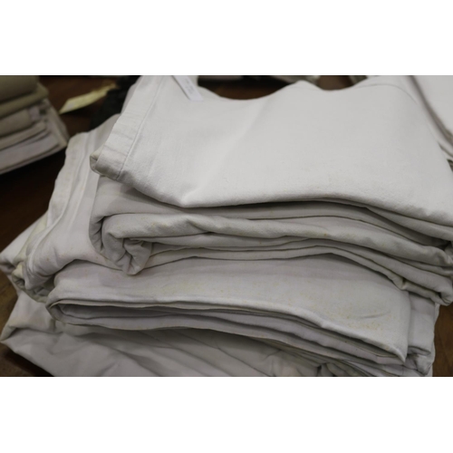 356 - Four French antique linen sheets, please be aware that we are not measuring these items (4)