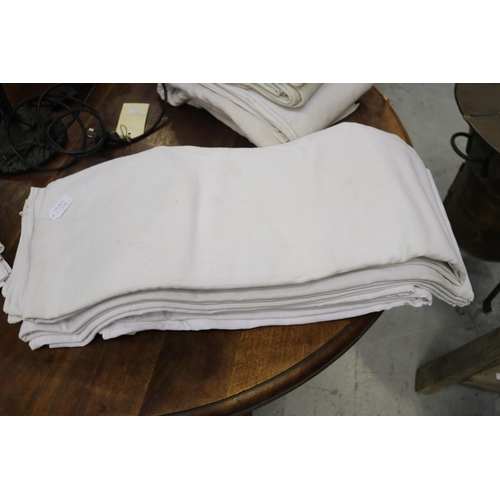 359 - Four French antique linen sheets, two top and two bottoms, please be aware that we are not measuring... 