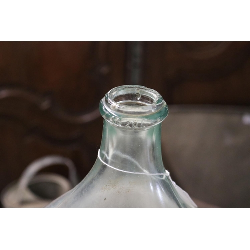 442 - Vintage French glass wine makers bottle, approx 46cm H
