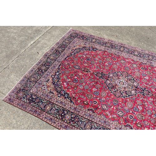 185 - Persian Kashan hand knotted carpet, approx 387cm x 291cm