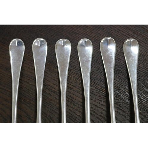 68 - Set of six Georgian hallmarked sterling silver forks, London 1802-03, makers William Eley and Willia... 