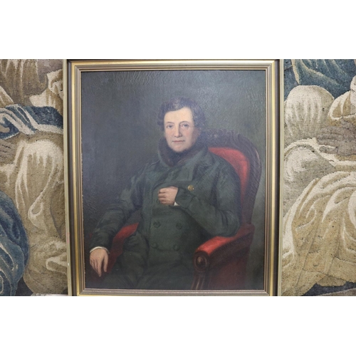 43 - Antique Portrait of Daniel Connell, oil on canvas, approx 75cm x 52cm