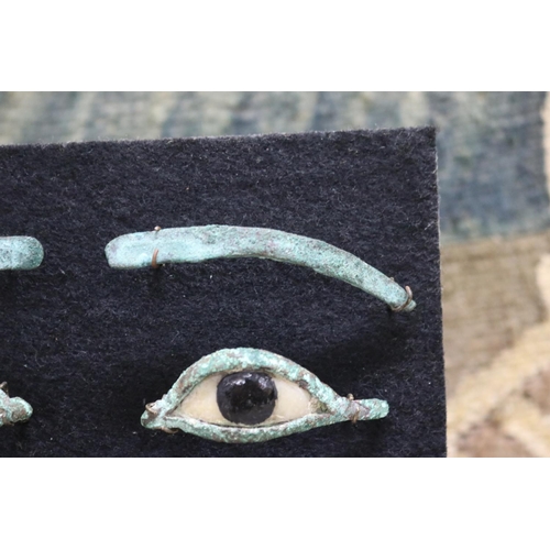 162 - RETURNED - Pair of Ancient Egyptian bronze and alabaster inlay eyes. Acquired from Gallerie Uraeus i... 