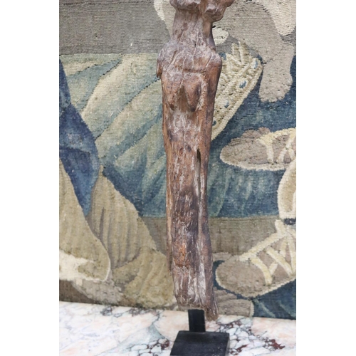 183 - Large old Dogon figure. An ancient female figure, Dogon tribe, Africa, the figure is published in Af... 