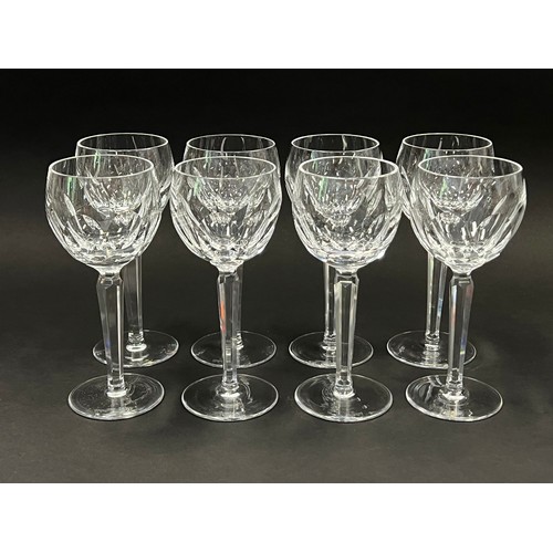 1033 - Set of eight Waterford cut crystal Sheila pattern wine glasses (8)