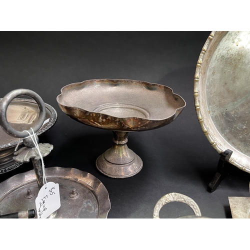 178 - Assortment of silver plate to include comports trays etc, approx 31cm Dia and smaller