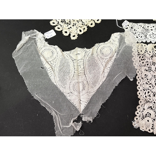 211 - Assortment of a Irish and other lace etc (No measurements for this lot) (8)