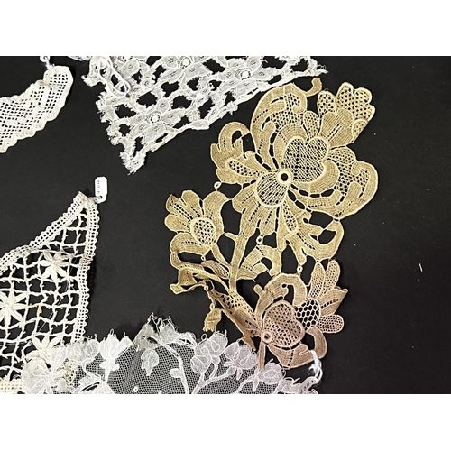 214 - Assortment of  lace etc (No measurements for this lot) (8)