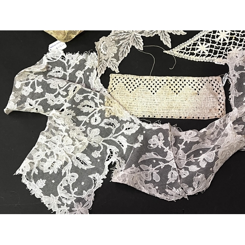 214 - Assortment of  lace etc (No measurements for this lot) (8)