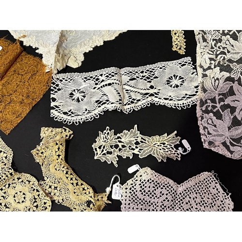 216 - Assortment of a Maltese and other lace etc (No measurements for this lot) (8)