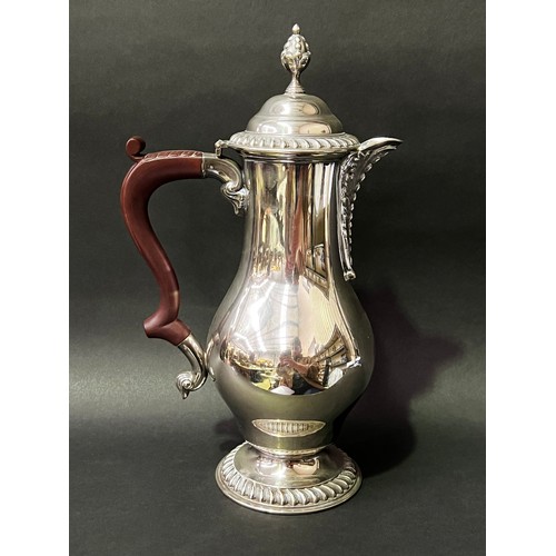 4 - Silver plate coffee pot, approx 29cm H