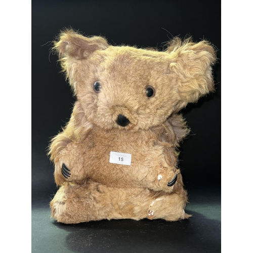 15 - Vintage koala possibly from Toronga Zoo, made from Kangaroo fur, approx 35cm H