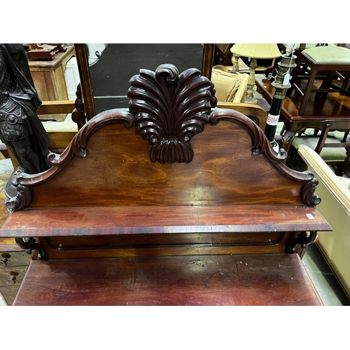 234 - Antique mahogany chiffioneer, approx 158cm H x 103cm W x 39cm D