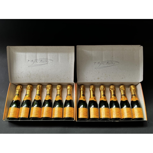 73 - Two presentation boxed six bottle packs of Veuve Cliquot 1972 (12)