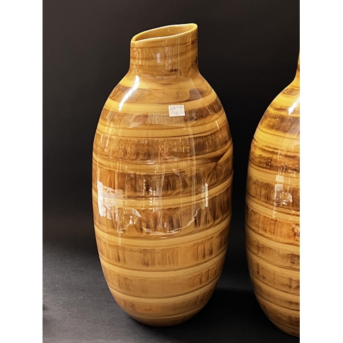 166 - Pair of Prempacha Pottery vases, each approx 50cm H