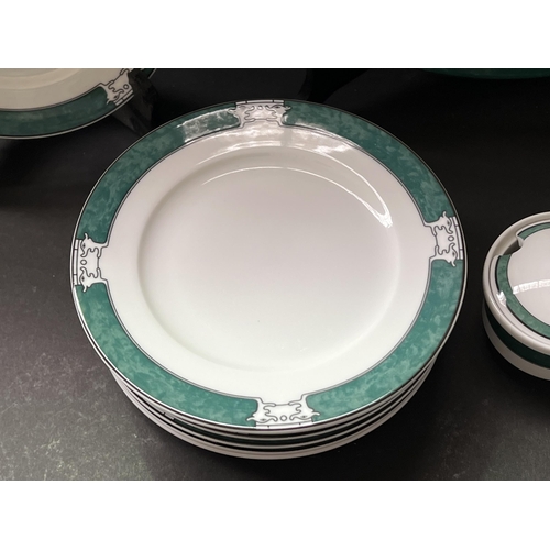 182 - Large round platter, plates sugar and creamer, approx, approx 35cm Dia and smaller