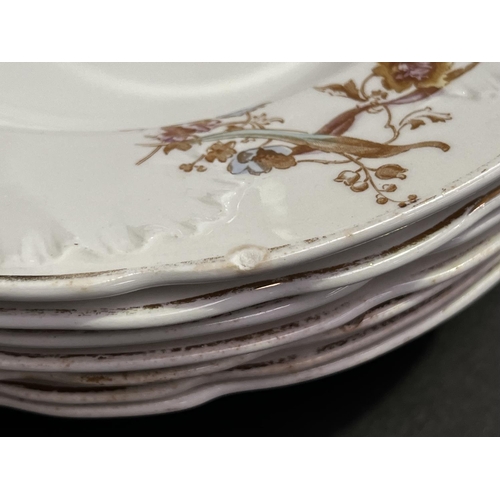 255 - Bishop and Stonier plates , platters and tureens, approx 44cm W and smaller