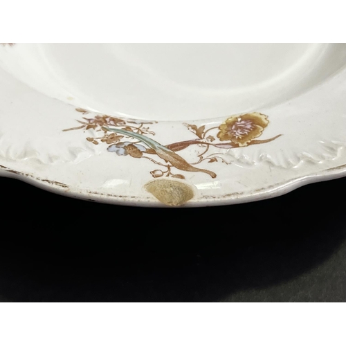 255 - Bishop and Stonier plates , platters and tureens, approx 44cm W and smaller