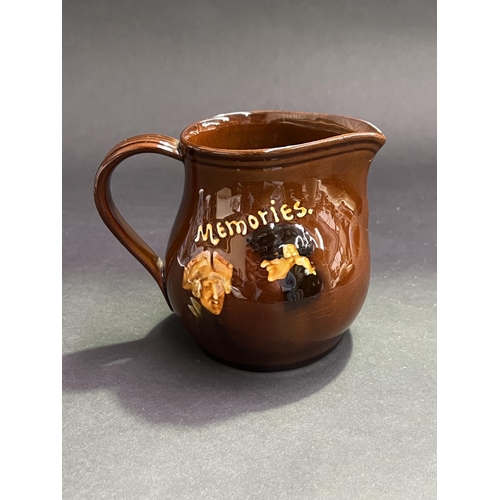 280 - Royal Doulton Kingsware Memories Jug, approx 13cm H