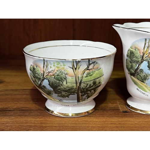 293 - Souvenir jug and bowl. Mitchell River Bairnsdale, approx 8cm and shorter (2)