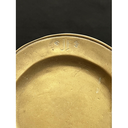 259 - Brass dish, approx 26cm Dia