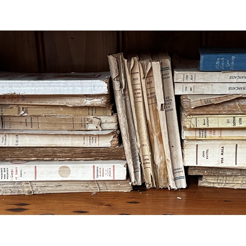 266 - Assortment of vintage French novels, antique English books etc