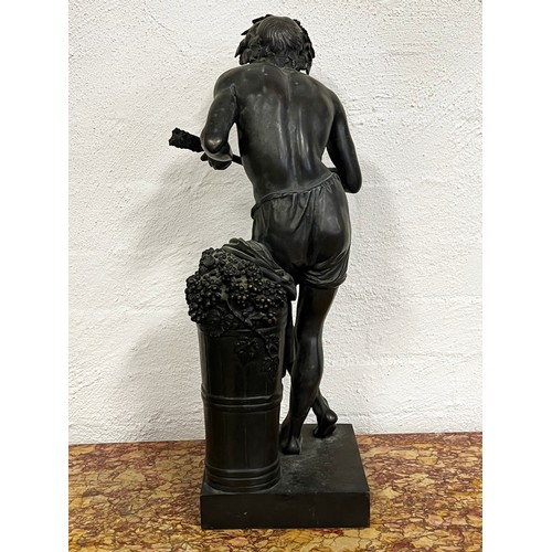 9 - FRANCISQUE JOSEPH DURET (FRENCH, 1804-1865): A BRONZE FIGURE OF 'IMPROVVISATORE' the semi-clad Neapo... 