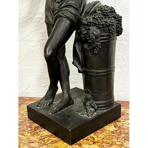 9 - FRANCISQUE JOSEPH DURET (FRENCH, 1804-1865): A BRONZE FIGURE OF 'IMPROVVISATORE' the semi-clad Neapo... 